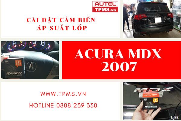 Cài đặt cảm biến áp suất lốp Acura MDX 2007