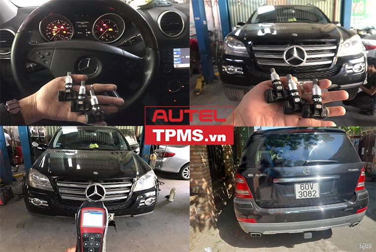 Thay 1 van cảm biến áp suất lốp Mercedes GL550 2008